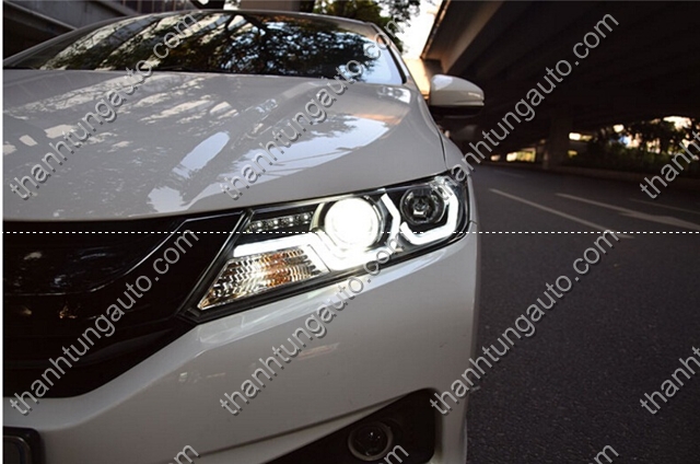 Đèn pha độ Led nguyên bộ cho Honda City 2014-2018 mẫu BMW i8