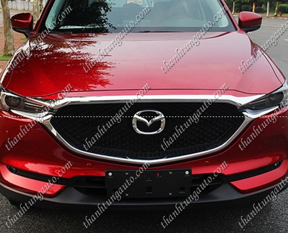 Ốp viền Capo xi mạ cho Mazda CX5 2018