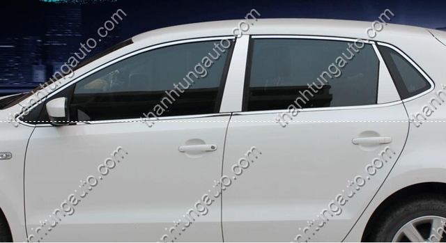 Nẹp viền khung kính cho Volkswagen Polo Hatchback 2013-2017