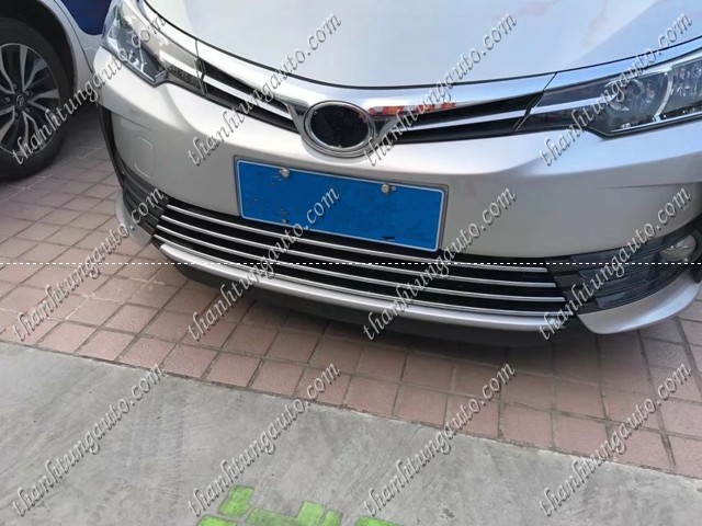 Ốp calang xi mạ cho Corolla Altis 2018