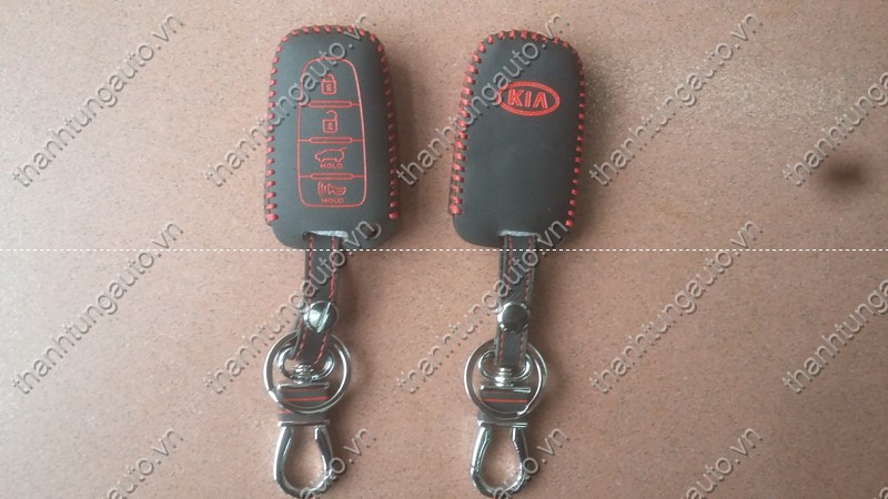 Bao da chìa khóa martkey khâu tay cho xe Forte, Cerato 2011-2013