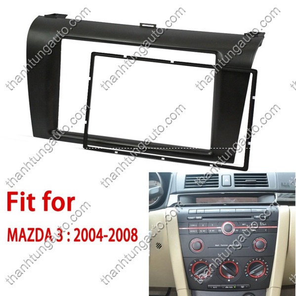 Mặt dưỡng lắp DVD 2 Din cho Mazda3 2004-2009