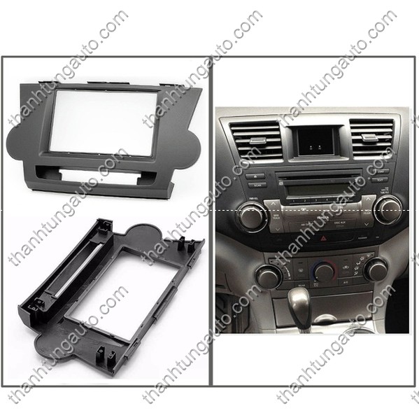 Mặt dưỡng lắp DVD 2 Din cho Toyota Highlander 2008-2013