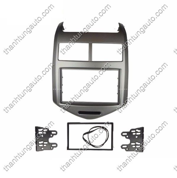 Mặt dưỡng lắp DVD 2 Din cho xe Aveo 2011-2015