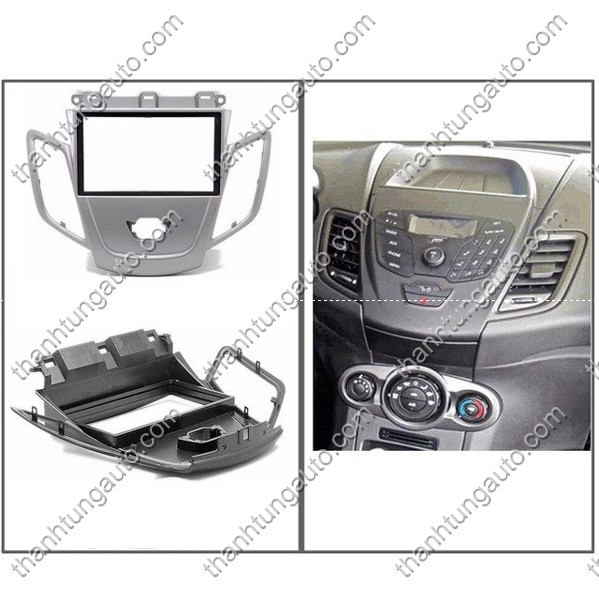 Mặt dưỡng lắp DVD 2 Din cho Fiesta 2011-2017