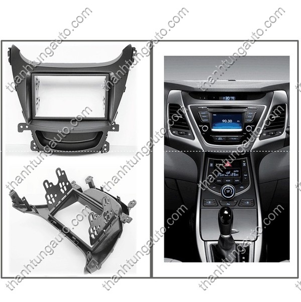 Mặt dưỡng lắp DVD 2 Din cho Elantra 2012-2013