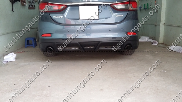 Độ Pô cho Mazda 6 2014-016 mẫu Akapovic đơn