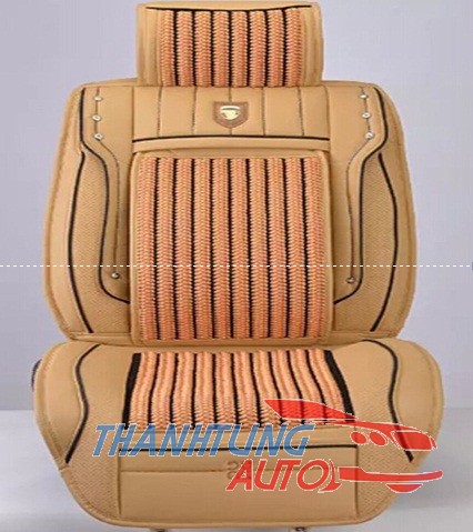 TỰA LƯNG DA 3D NGUYÊN BỘ CHO XE 4 CHỖ MẪU D165
