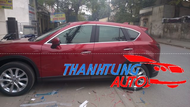 Nẹp chân kính, nẹp inox viền khung kính cho Mazda CX5