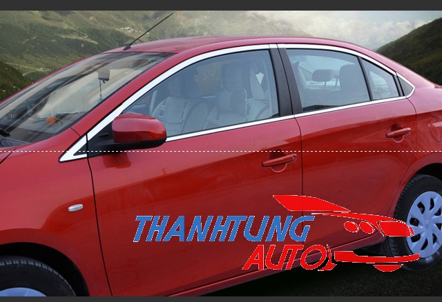 Nẹp chân kính, nẹp viền khung kính cho Vios 2014 - 2017