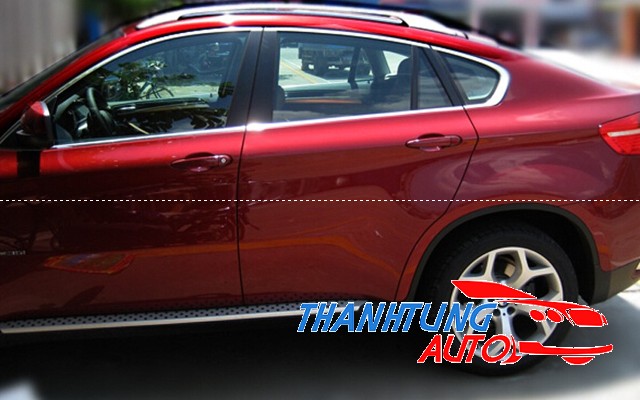 Nẹp chân kính, nẹp inox viền khung kính cho BMW X6